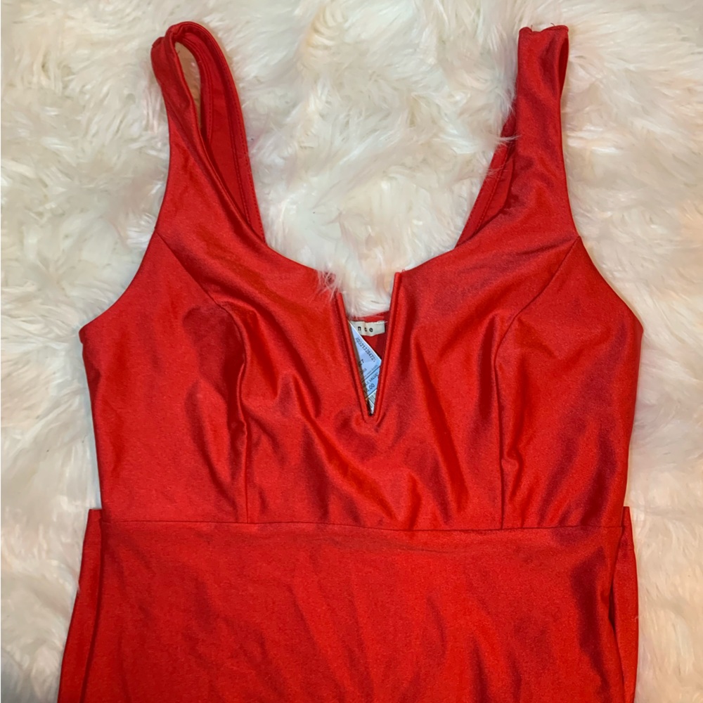 red dress
